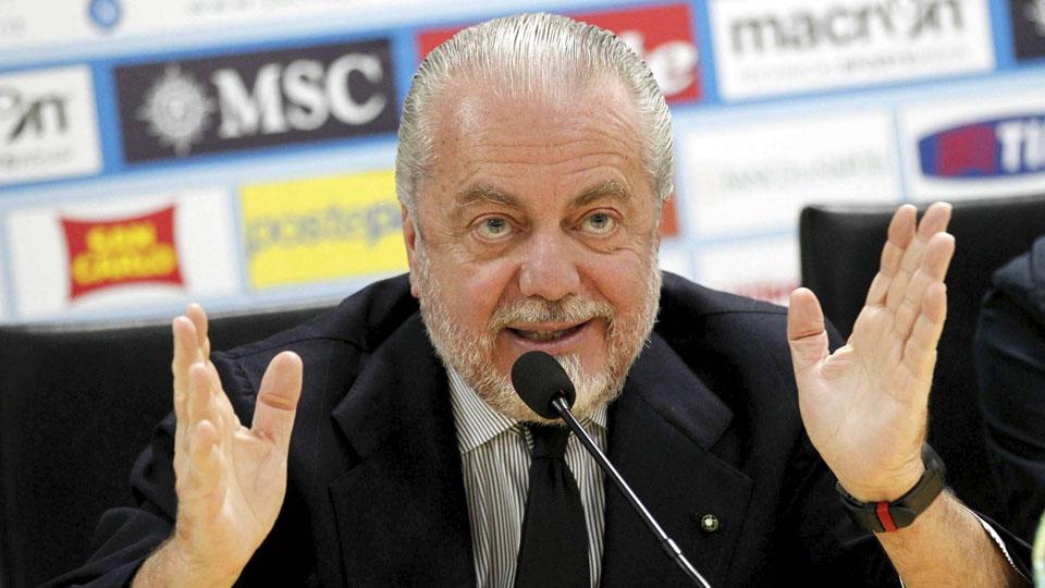 Presiden Napoli, Aurelio De Laurentiis. - INDOSPORT